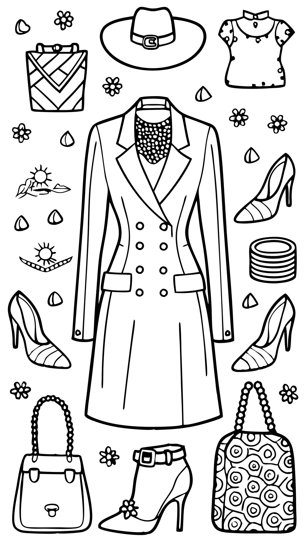 coloring pages for adults fashion